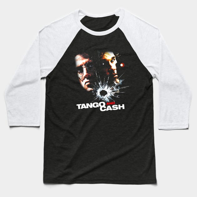 Tango And Cash Baseball T-Shirt by Gimmedangers